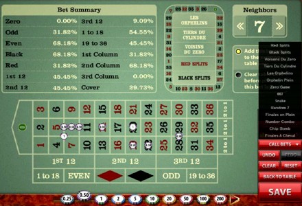 Premium Roulette Bet Layout